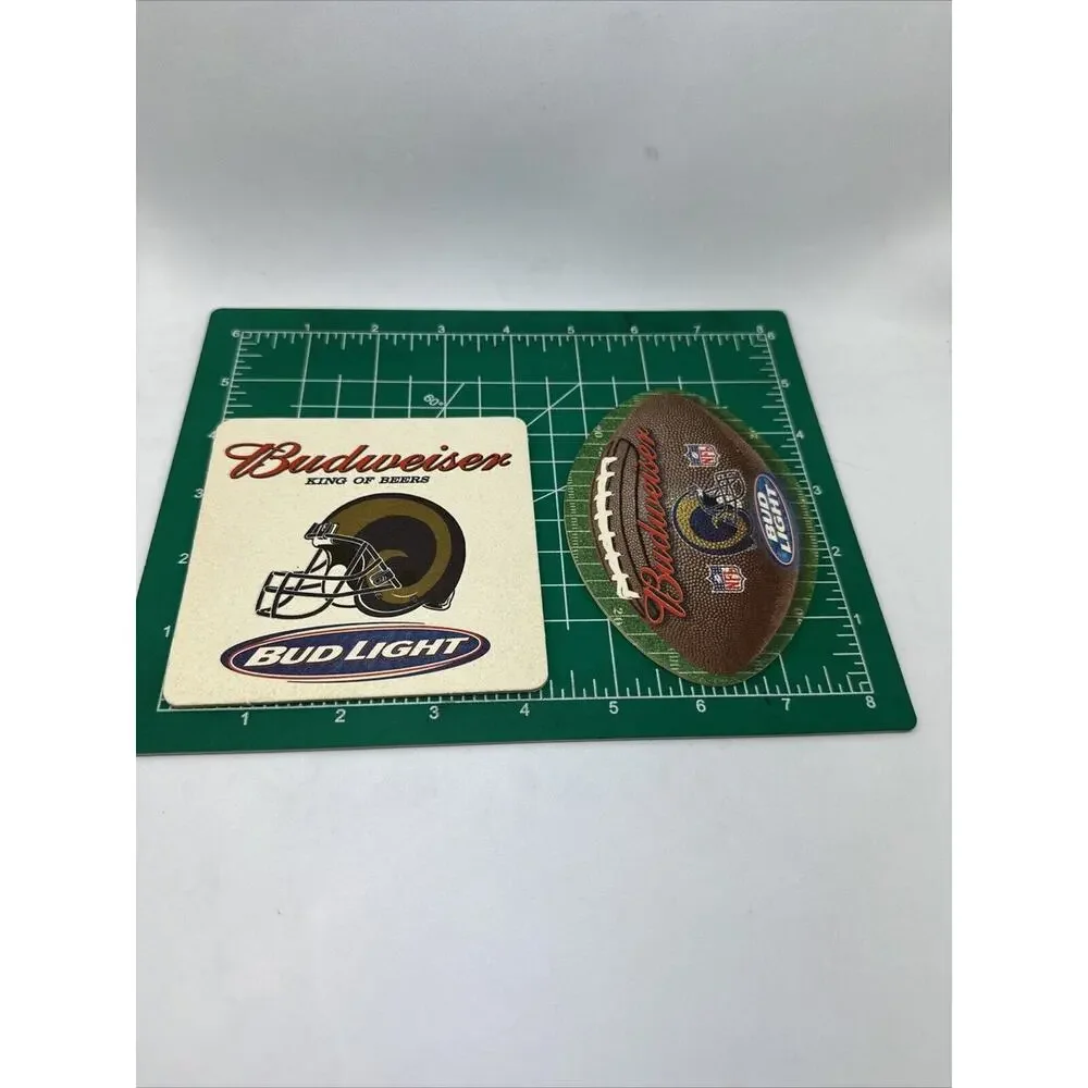 Budweiser St. Louis Rams Football‎ Schedule Coasters 2000 2001 NFL